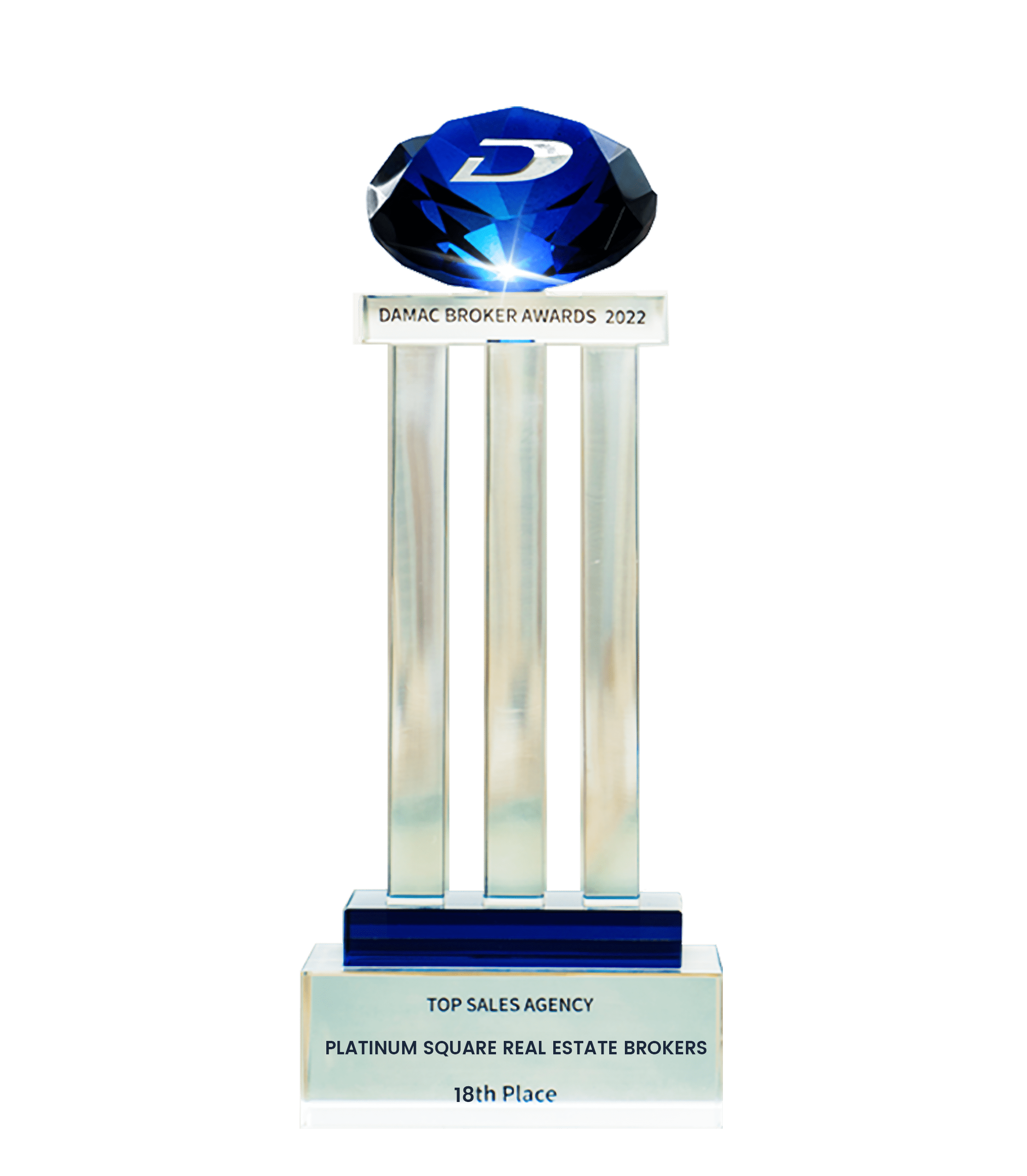 DAMAC Broker Awards 2022 — Top Performing Agency — 18th place