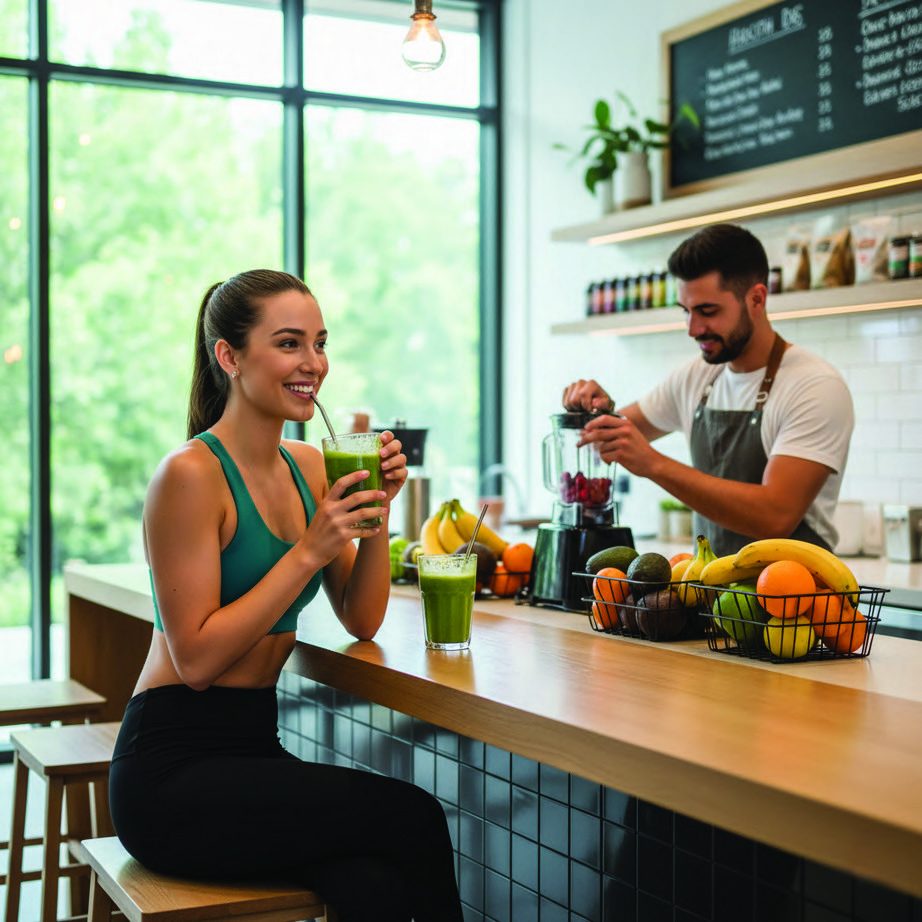 Juice bar and cafe