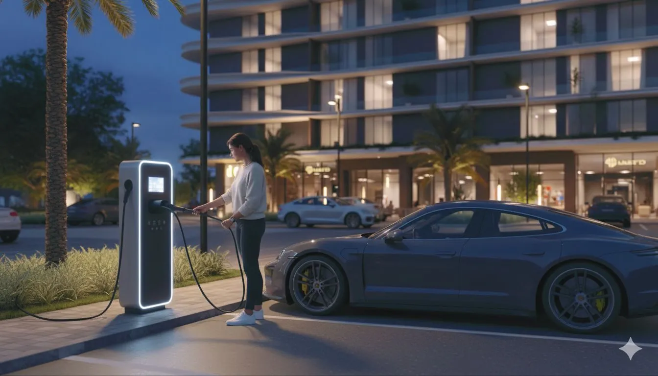 EV charging in the parking