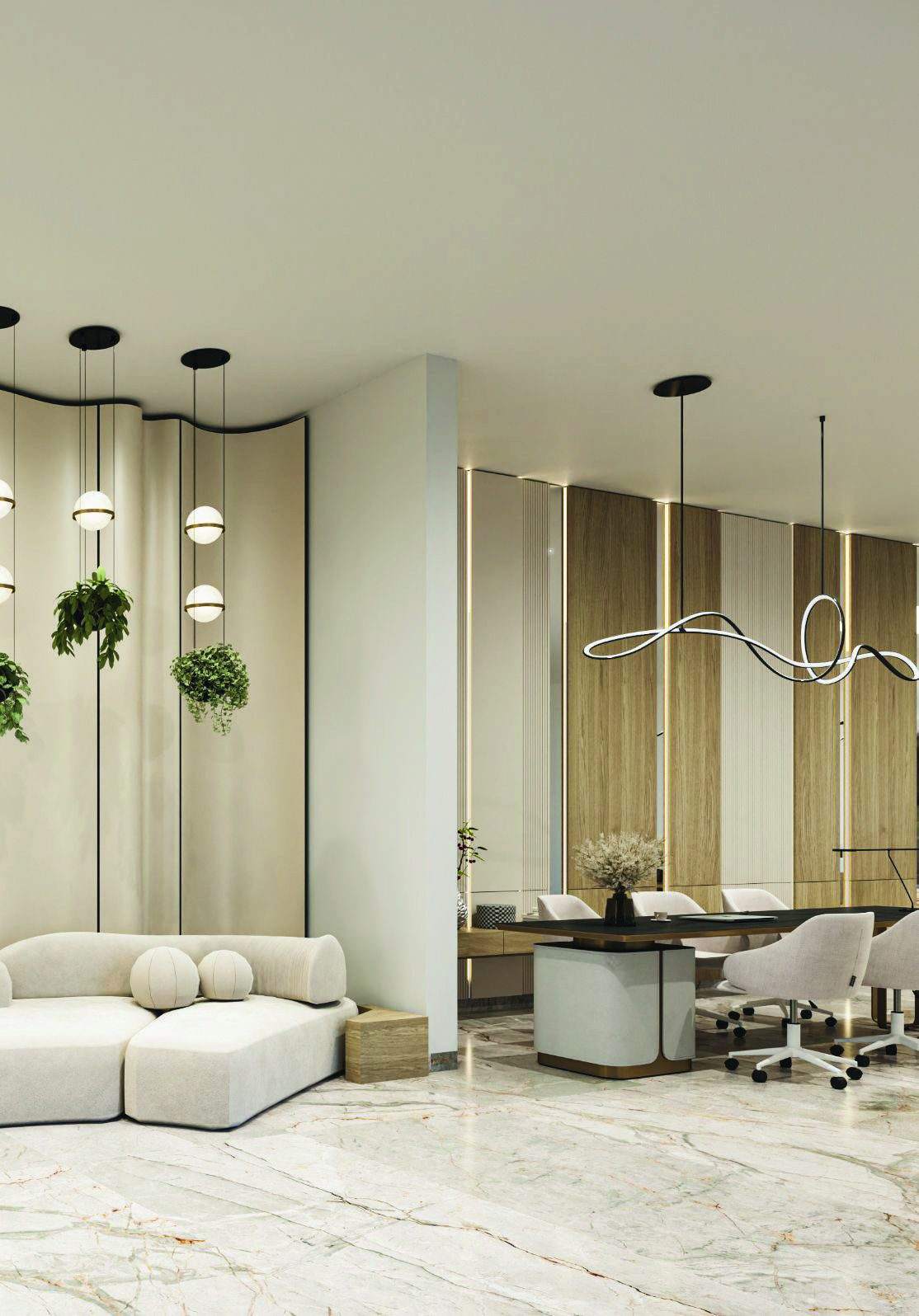 Hotel-style residential lobby