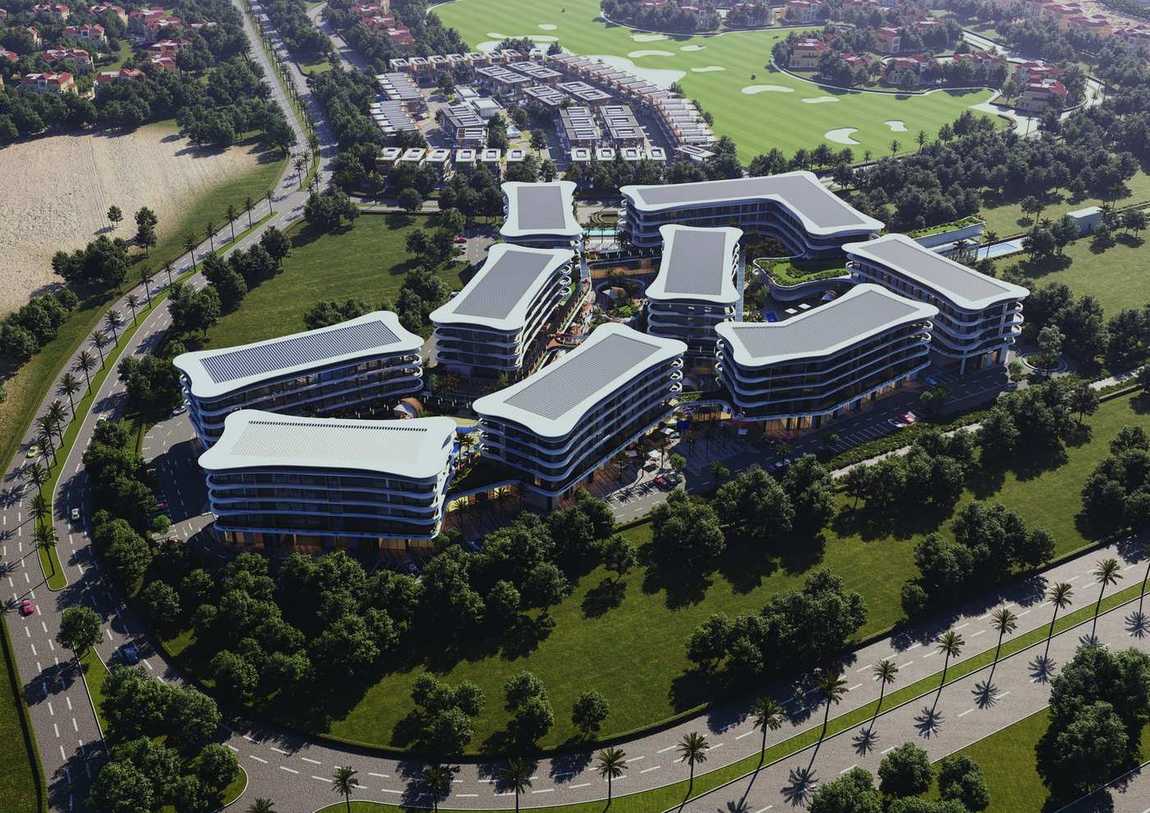 Masterplan aerial by day
