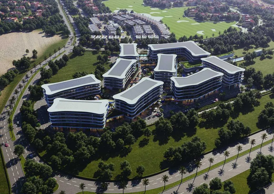 Masterplan aerial by day